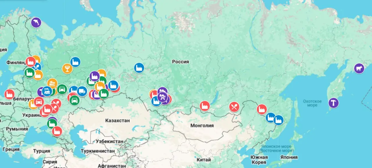 Интерактивная карта фиксирует случаи приостановок производств, массовых сокращений и невыплат — с начала 2026 года число проблемных предприятий превысило показатели 2025 года, и кризис охватил регионы страны.