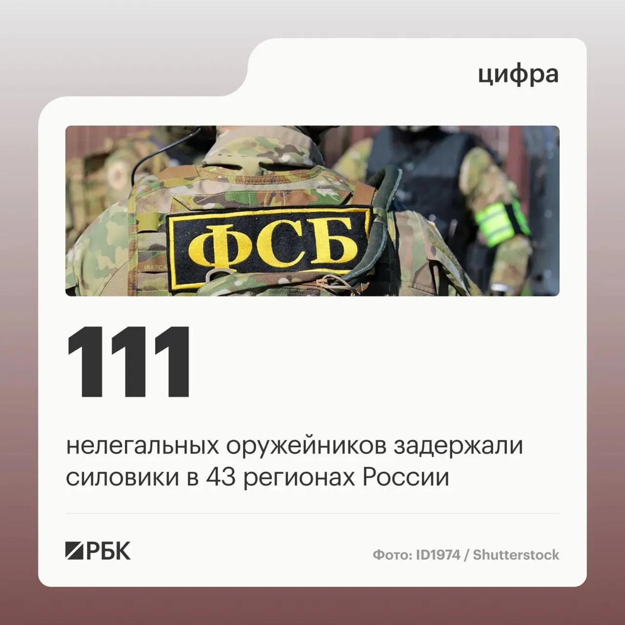 111 подозреваемых в незаконном обороте оружия задержаны в рамках координированной операции, прошедшей в 43 регионах; прекращена работа 37 подпольных мастерских.