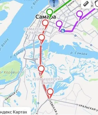 В обновлённом генплане предложено продлить первую ветку метро на три станции до улицы Уральской; маршрут пройдёт через центр города, затем по новому мосту над рекой Самарой и дальше до Кряжского шоссе.